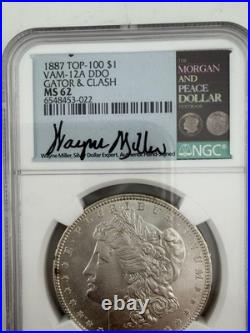 1887 Morgan & Peace Dollar TOP-100 $1 VAM-12A DDO GATOR & CLASH MS62 Fast Ship