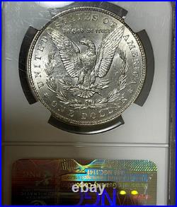 1887 Morgan SILVER Dollar NGC MS65-Amazing Rainbow Toning