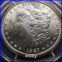 1887 Morgan Silver Dollar $1 NGC MS 64 BEAUTIFUL CARTWHEEL LUSTER MS64 MS-64