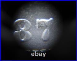 1887 Morgan Silver Dollar Graded MS63 NGC Color Toning Toned Coin Die Cracks