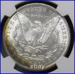1887 Morgan Silver Dollar Graded MS63 NGC Color Toning Toned Coin Die Cracks