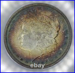 1887 Morgan Silver Dollar Graded NGC MS64 Rainbow Color Toning Toned Coin Toner