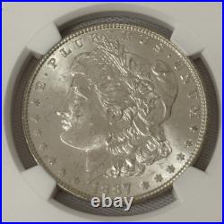 1887 Morgan Silver Dollar NGC Certified MS63 Coin