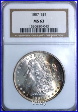 1887 Morgan Silver Dollar? NGC Graded MS63? Rainbow Toning 1887 Morgan Silver Dollar? NGC Graded MS63? Rainbow Toning