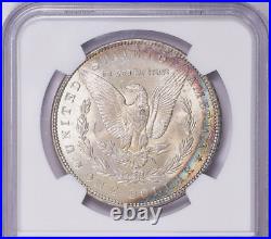 1887 Morgan Silver Dollar NGC MS 63 New York Bank Hoard Toned Reverse
