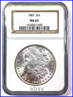 1887 Morgan Silver Dollar NGC MS 65 Brown Label ABSOLUTELY STUNNING