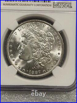 1887 Morgan Silver Dollar NGC MS65 STUNNER See pics (018)