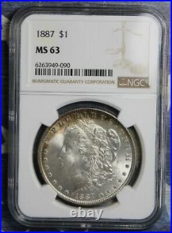 1887 Morgan Silver Dollar Ngc Ms63 Collector Coin Free Shipping