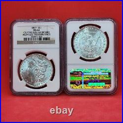 1887 NGC MS63 Olathe Treasury Bank Hoard Bank Bag Gems Morgan Silver S$1 Dollar