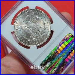 1887 NGC MS64 Olathe Treasury Bank Hoard Bank BU Bag Morgan Silver US S$1 Dollar