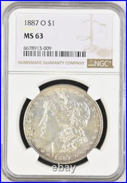 1887-O Morgan Silver Dollar BU NGC MS63 KEY DATE GRADED 2 2 23