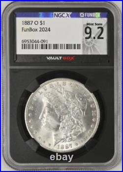 1887-O Morgan Silver Dollar NGC MS 62 Better Date Vault Box Fun Box 9.2 #1