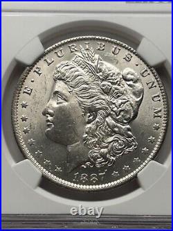 1887 O Morgan Silver Dollar NGC MS61 (NGC Population 921)