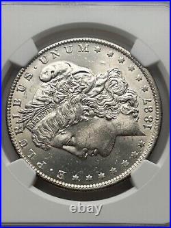 1887 O Morgan Silver Dollar NGC MS61 (NGC Population 921)