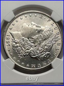 1887 O Morgan Silver Dollar NGC MS61 (NGC Population 921)