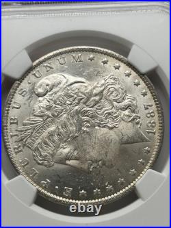 1887 O Morgan Silver Dollar NGC MS62 Tougher Date Morgan