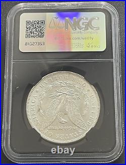 1887-P Morgan Silver Dollar NGC MS 63 Black Core Fragment of Original Mint Bag