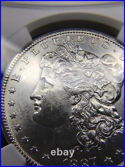 1887-S Morgan Silver Dollar NGC UNC Details BLAST WHITE