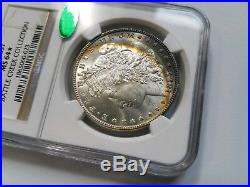 1887 Silver Morgan Dollar NGC MS 64 Star Battle Creek Collection CAC Toned Coin