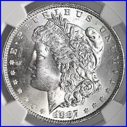 1887-p $1 Morgan Silver Dollar Mint State Ngc Ms64 #6795347-010 Freshly Graded