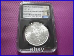 1887O MORGAN NGC $ Brilliant Uncirculated BU From Bagged Coins