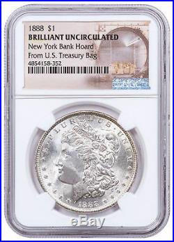 1888 Morgan Silver Dollar From the New York Bank Hoard NGC BU SKU54940