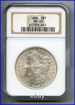 1888 Morgan Silver Dollar NGC MS 65