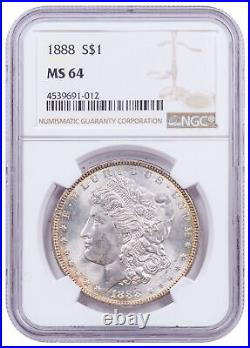 1888 Morgan Silver Dollar NGC MS64