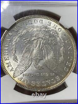 1888 Morgan Silver Dollar Tone NGC MS62 Rainbow Toning Beautiful Coin! Rare
