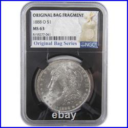 1888 O Morgan Dollar MS 63 NGC Silver Original Bag Fragment SKUI18160