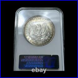 1888-O Morgan Dollar NGC MS63 CAC Rainbow Crescent Toned -soapbox
