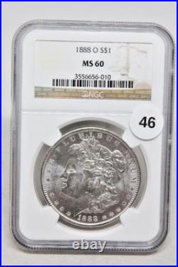 1888-O Morgan Silver Dollar $1 NGC MS60 Free USA Shipping