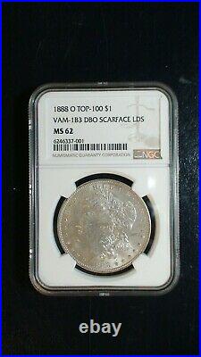 1888 O Morgan Silver Dollar NGC MS62 VAM 1B3 SCARFACE $1 Coin BUY IT NOW