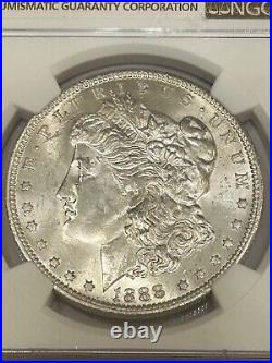 1888 O Morgan Silver Dollar NGC MS63 Top 100 VAM-1A E Clash