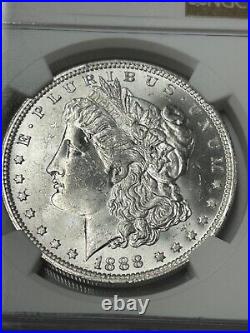 1888 O Morgan Silver Dollar NGC MS63 Top 100 VAM-1A E Clash