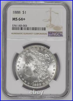 1888 P Morgan Silver Dollar NGC MS-64+