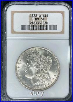1888-o Morgan Silver Dollar Ngc Ms 64 Beautiful Coin Ref#33-030