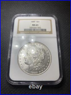 1889 $1 Morgan Silver Dollar MS63 NGC
