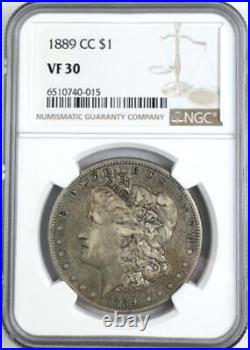 1889-CC Morgan Silver Dollar NGC VF30 Key Date Carson City