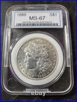 1889 Morgan Silver Dollar $1 Choice Uncirculated BU MS67