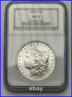 1889-O Morgan Silver Dollar NGC MS 63