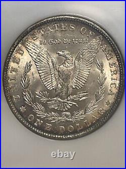 1889-P Morgan Dollar NGC MS64 Old Fatty Holder! Beautiful Luster And Toning