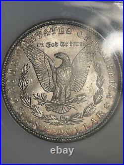 1889-P Morgan Dollar NGC MS64 Old Fatty Holder! Beautiful Luster And Toning