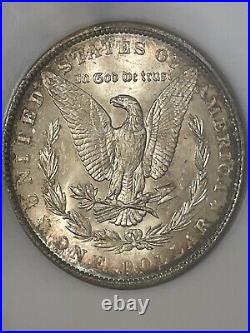 1889-P Morgan Dollar NGC MS64 Old Fatty Holder! Beautiful Luster And Toning