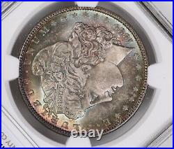 1889-P Morgan Silver Dollar $1 NGC MS-63 Beautiful Obverse and Reverse Toning