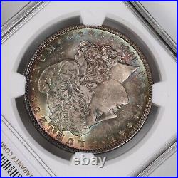 1889-P Morgan Silver Dollar $1 NGC MS-63 Beautiful Obverse and Reverse Toning