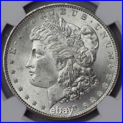 1889-p S1$ Silver Morgan Dollar Ngc Near Gem Ms 64 Blast White Highest-grades