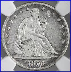1890 50c Liberty Seated Silver Half Dollar Ngc Fine Details Cleaned 8407215-011 1890 50c Liberty Seated Silver Half Dollar Ngc Fine Details Cleaned 8407215-011