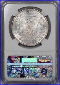 1890-CC Morgan Silver Dollar $1 VAM-4 Tail Bar NGC MS61 Nice Coin