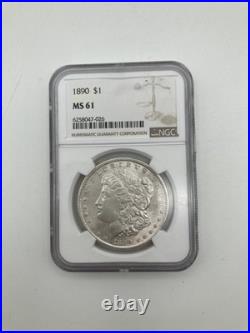 1890 MS 61 Morgan Silver Dollar NGC Certified 6258047-026